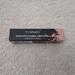 NWT MAC Cosmetics patent paint lip lacquer in patent pleasure